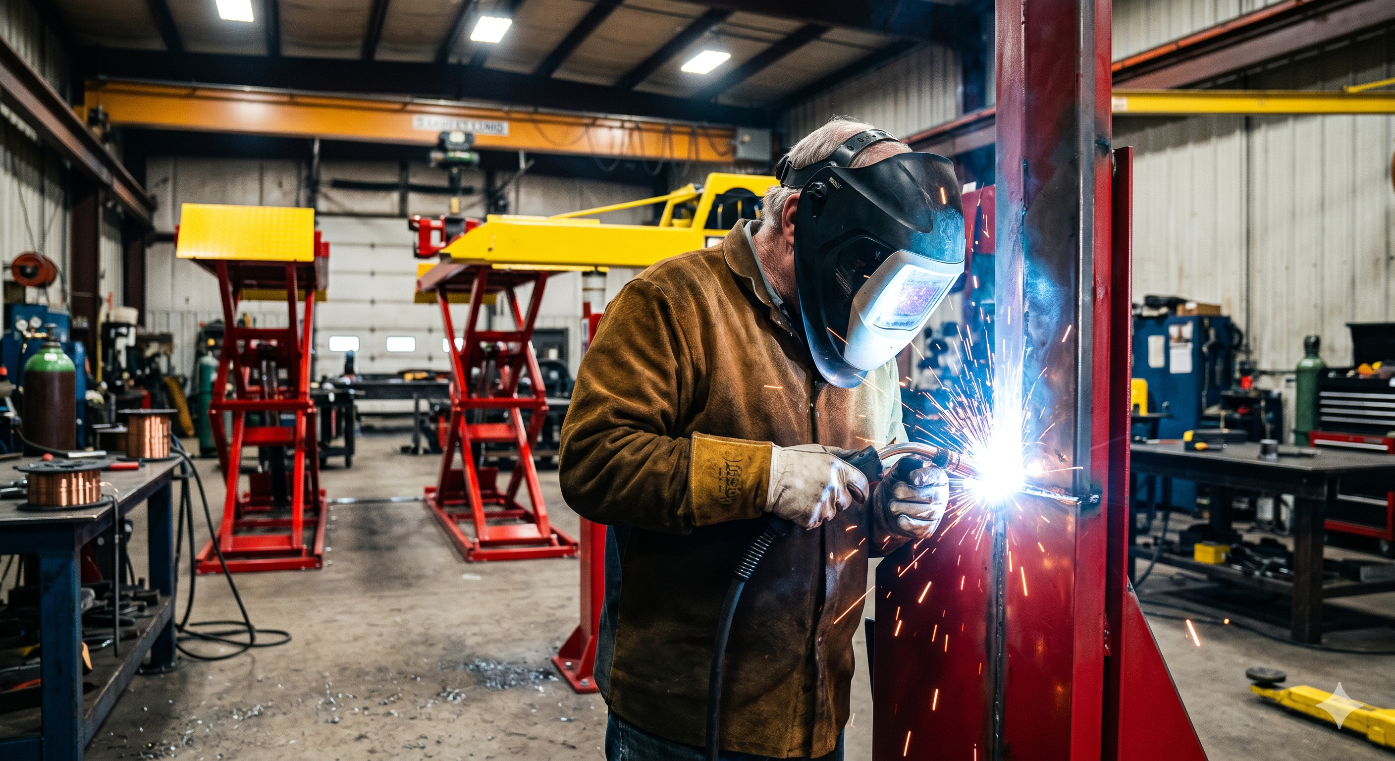 Welder at Target Lifts